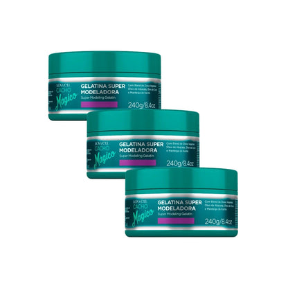 Kit Lowell Gelatina Modeladora Cacho Mágico - 3x 240g