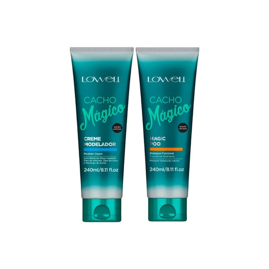Kit Cacho Mágico - Shampoo Funcional 240ml e Creme Modelador 240ml