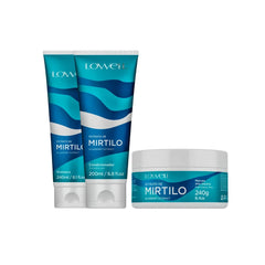 Kit Lowell Mirtilo - Shampooing, Après-Shampooing et Masque
